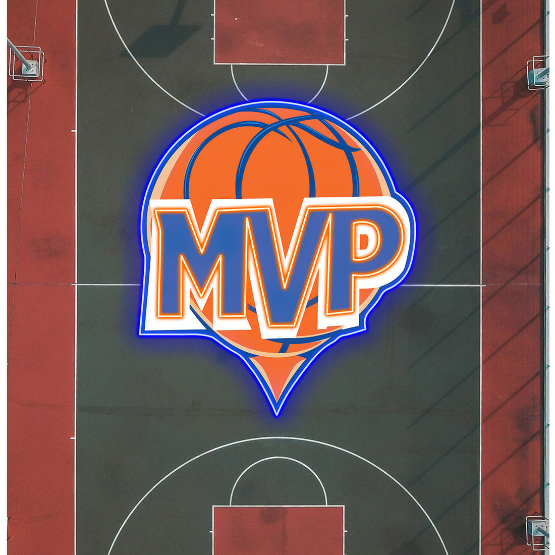 Basketball Neon Sign - Perfect Gift for Basketball Lovers, Fans, and Shops - Customizable LED Sports Decor for Home, Bar.