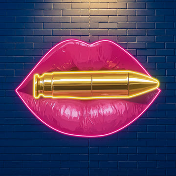 Hot Pink Lips LED Neon Sign, Perfect for Wall Decor, Bars, Beauty Salons, Bedroom Aesthetic, Wedding, Party, Valentineโs Gift