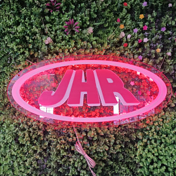 LED Acrylic Sign Business Beauty Nails Hair Studio Logo 3D Backlit Company Name Plate Salon LED Neon Light Acrylic Indoor & Outdoor Sign