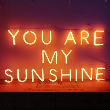 custom neon sign, Orange LED Neon Sign with Sweet Message, Ideal for Home Decor, Valentine's Gifts, and Bedroom Ambiance