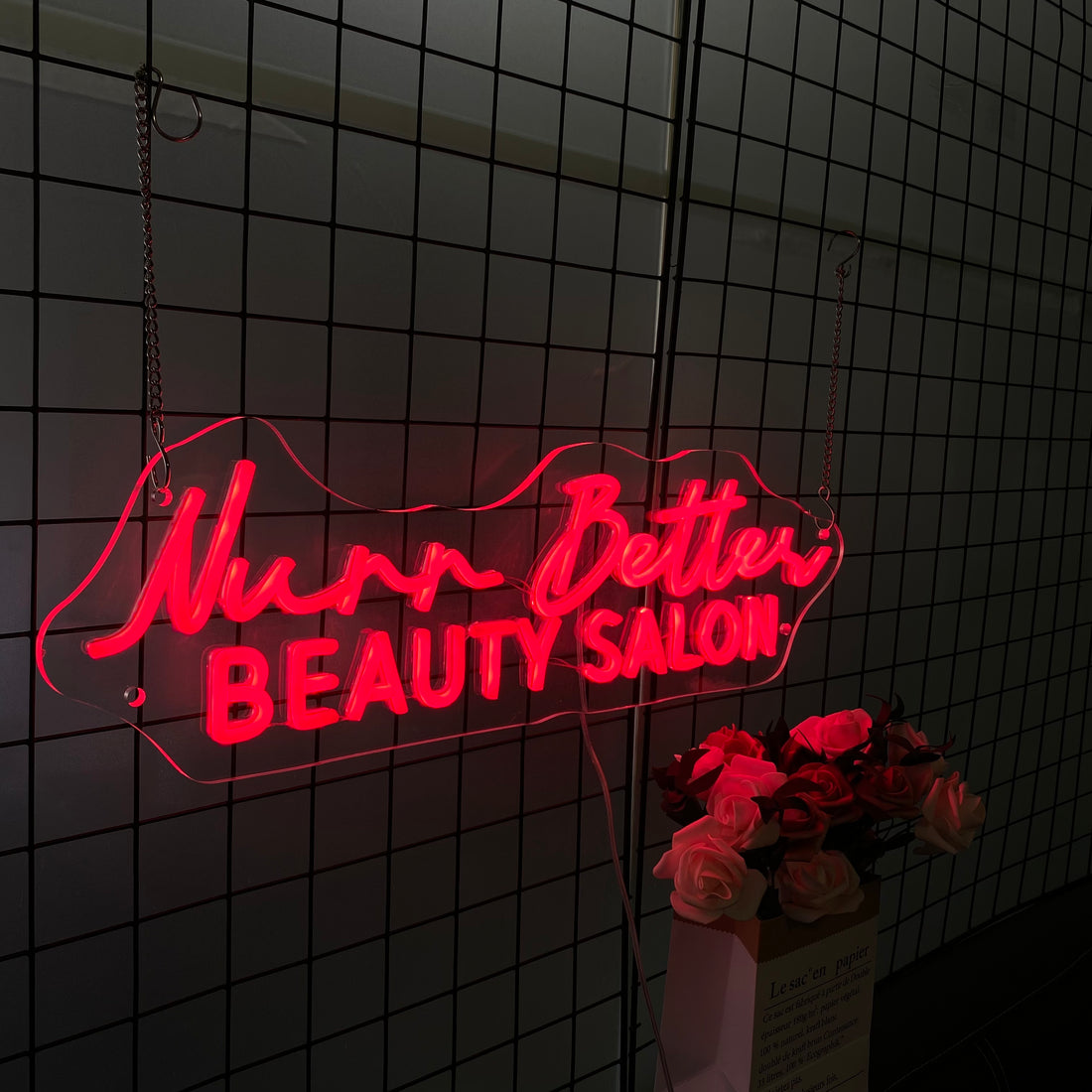 Beauty and Hair Salons LED Neon Light,Custom Red Neon Sign,Wall Decorations, Ideal for salon owners, interior designers