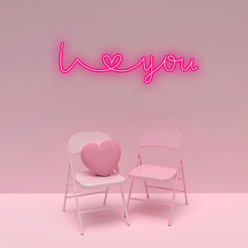 Romantic Pink Neon Sign, Powered Decorative Light, Great for Valentine's Day Decor,Bedroom Decoration, Love Confessions, Gift