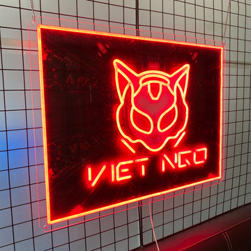 Custom Cat Logo LED Neon Sign - Great for Shop or Home Wall Decor, Suits Cat Enthusiasts