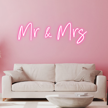 Custom Wedding Neon Sign – Personalized LED Neon Light for Wedding Decor, Just Married, Mr & Mrs & Forever Love, Romantic Reception & Wedding Anniversary Decor, Unique Customizable Neon Art
