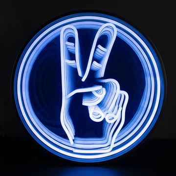 Custom Infinity Mirror LED Wall Decor | 3D Illusion Mirror Light for Bedroom, Gaming Setup, Party & Modern Home Decoration
