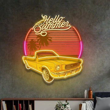 Custom Car Neon Sign Retro Car Neon Light Man Cave Decor Bedroom Wall Hangings Garage Decor