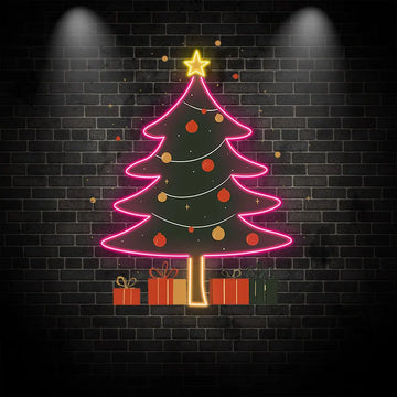 Creative Christmas Tree Neon Sign, LED Wall Decor Light, Custom Neon Sign Light, Creative Gift Neon Light For Home Decor