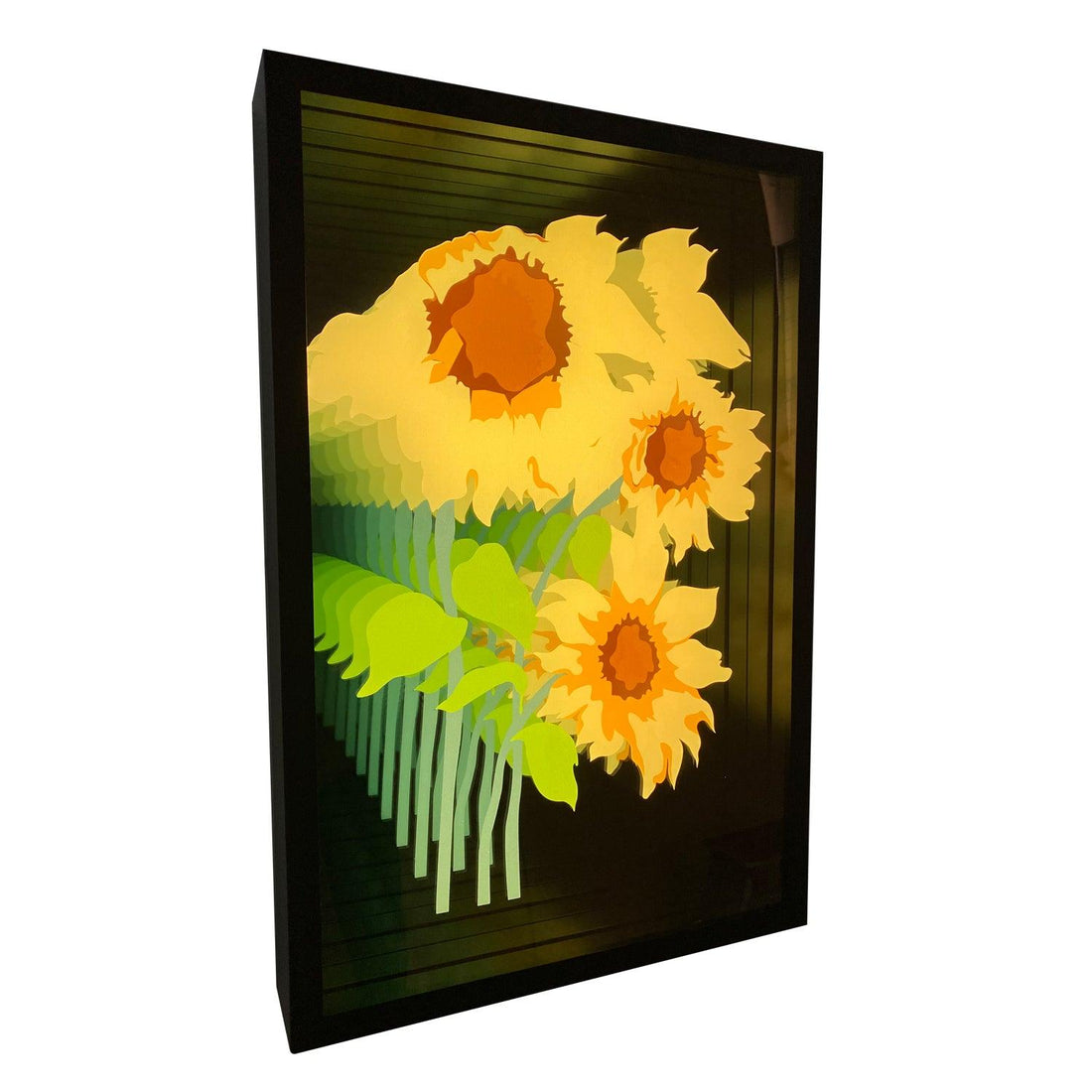 Sunflower led infinity mirror Best Gift for Birthday Wedding