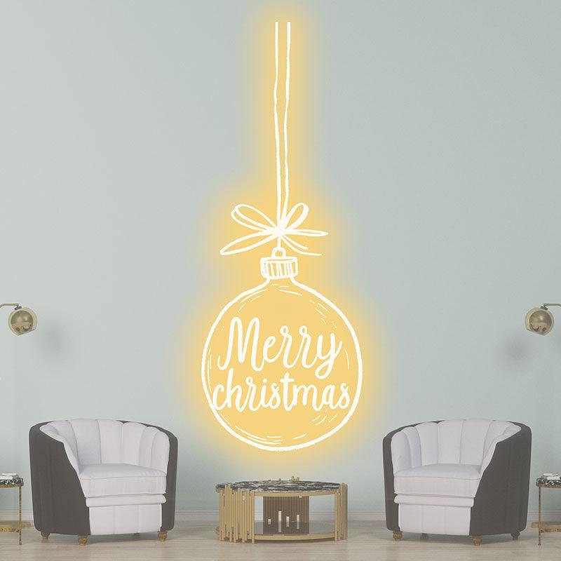 Merry Christmas Bulb neon signs- Lighting up the festive atmosphere and conveying warm blessings