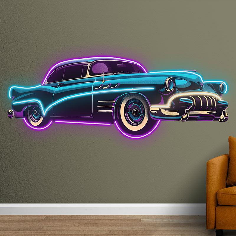 Blue-Purple Classic Supercar LED Neon signs | Creative Car Decoration Lights | Fashion Home & Shop Lighting