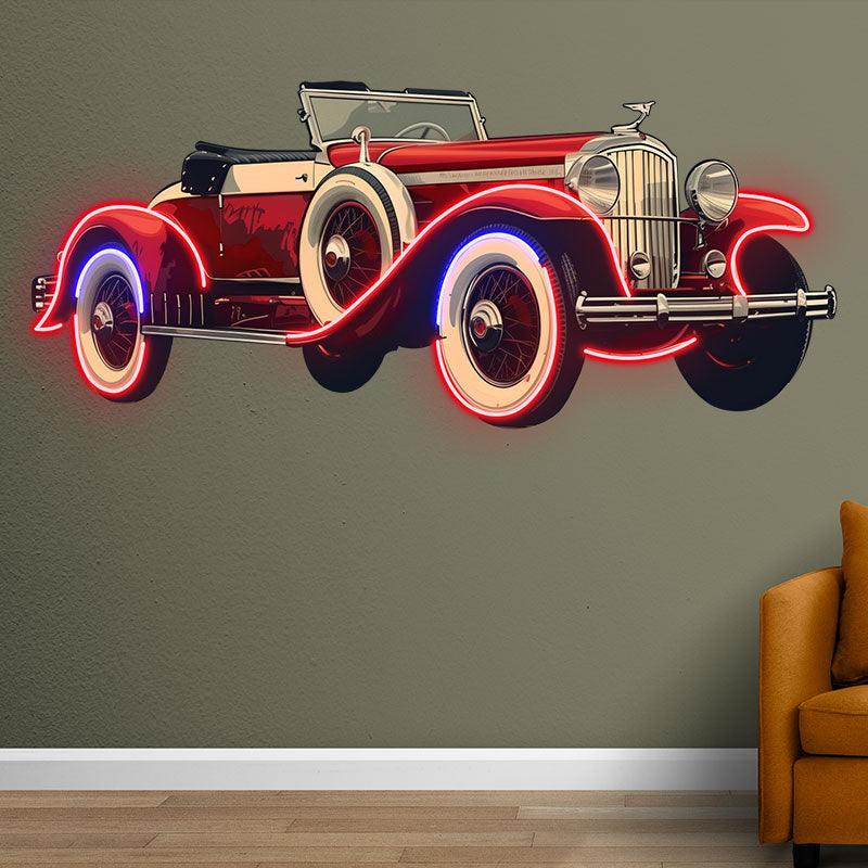 Red Cool Classic Coupe LED Neon signs| Creative Car Decorative Lights | Fashion Home & Shop Lighting