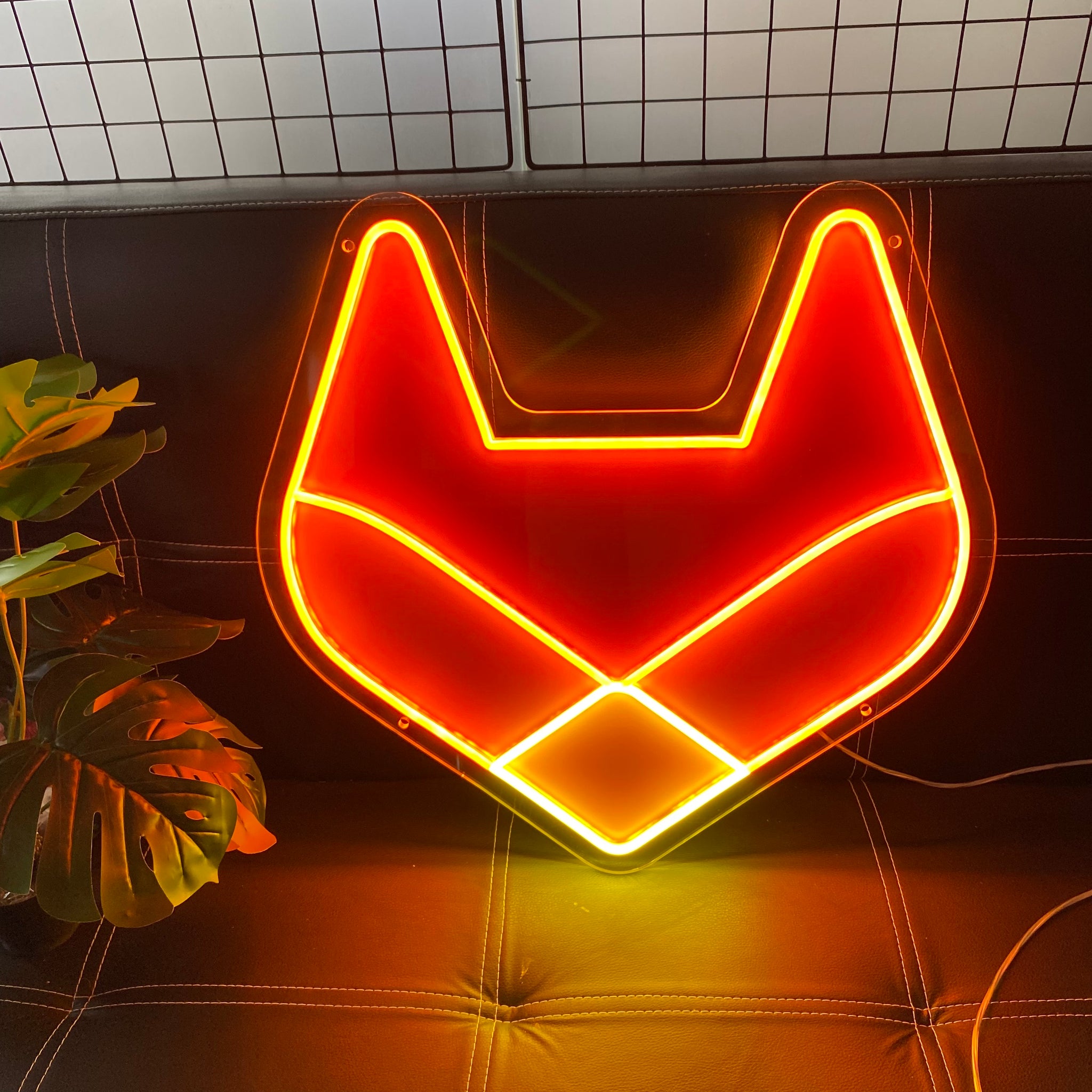 Custom Fox Neon Sign for Kids Room Decor Personalized LED Light for Cute Animal Wall Accent