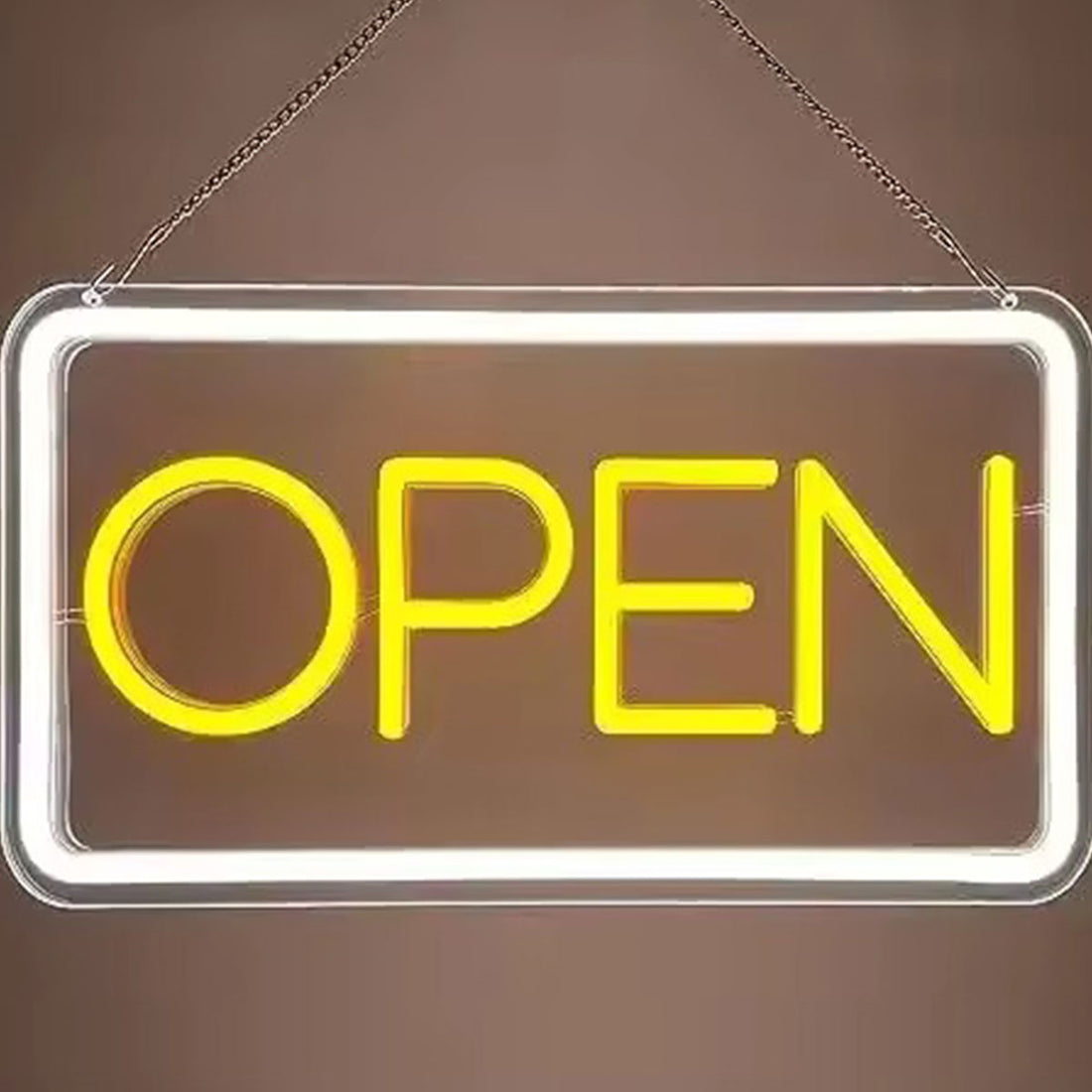 Open Neon Sign LED Light – Bright "Open" LED Neon Sign for Store, Business, Shop Front, Restaurant, Bar, Window Display, Custom Neon Sign, Open Sign for Shop Window