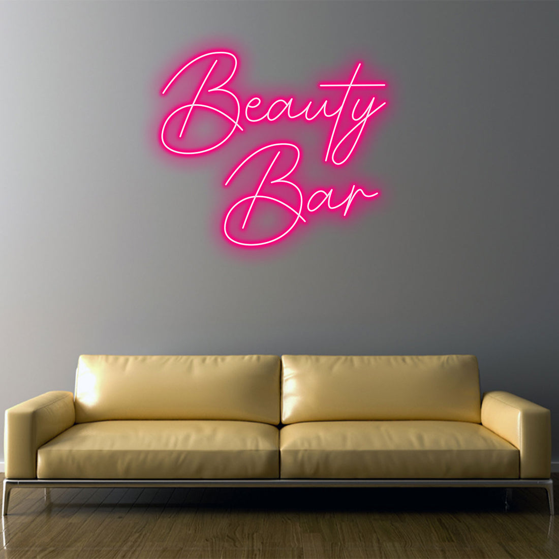 Vibrant Pink Custom Beauty Bar LED Neon Light,Perfect for Decorating Beauty Salons, Makeup Studios and Adding Glamour to Home Vanity Areas