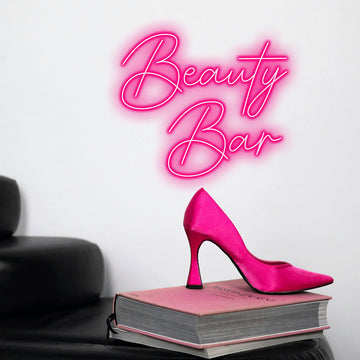 Bright Pink “Beauty Salon” Neon Sign for Beauty Business, Shop Decor, Gift