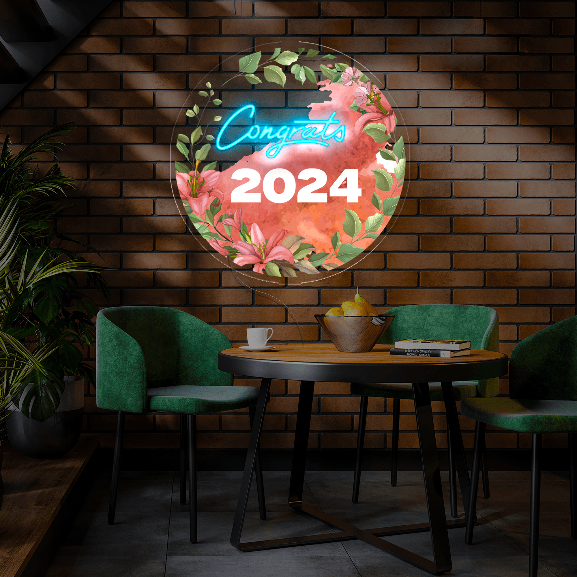 Congrats Grad 2024 Artwork Neon Sign