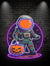 Astronaut Carrying Pumpkin Lights LED Neon signs | Purple Bat Glass Bubble Background Decorative Lights | Creative Halloween Home Lighting