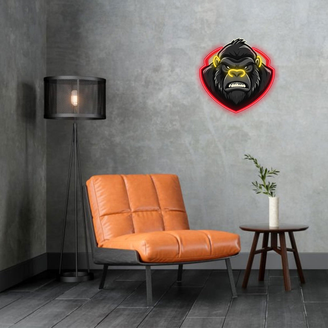 Custom Neon Sign for Gorilla Lovers, LED Light for Party, Wall and Home Decoration, Gift Idea for Birthdays and Celebrations, Neon Light