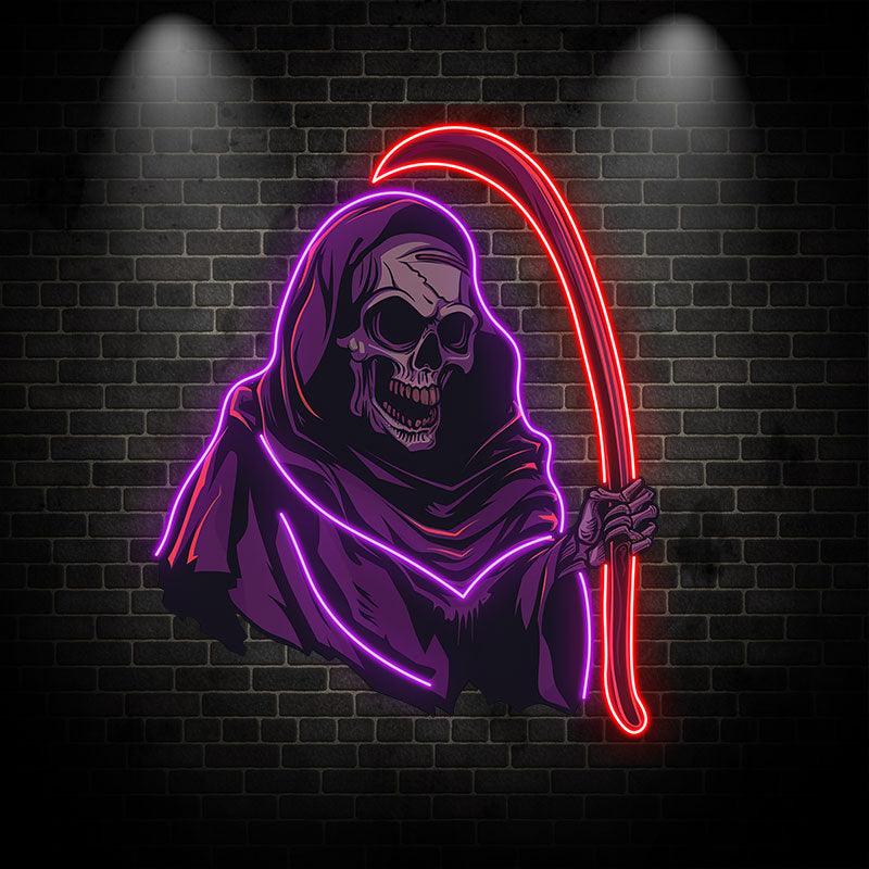 Eerie Grim Reaper Ghost Decoration | Spooky LED Light neon signs for H