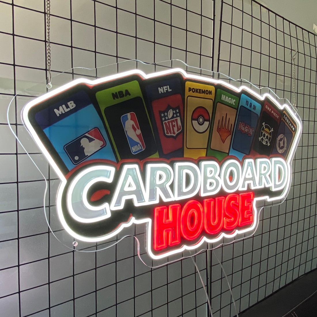 Personalized LED Neon Sign,Colorful Sports & Gaming Badge Light, Gaming Events Decor,Perfect for Card Collectors' Den