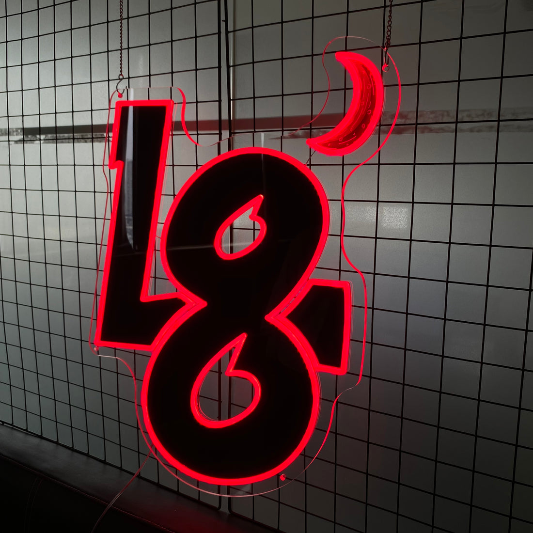 Custom 18 Neon Sign for Teen Room Decor Personalized LED Number Light for Birthday Celebration