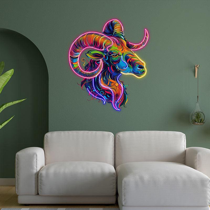 “Aries Neon signs Light - LED Zodiac Sign Decor for Home, Astrology Gift for Aries Lovers, Unique Aries Wall Art”