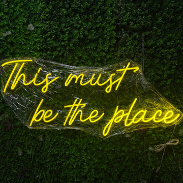 This Must Be the Place Neon Sign, Custom Wall Decor Neon Art, Home Decor Neon Light, Bedroom Night Light