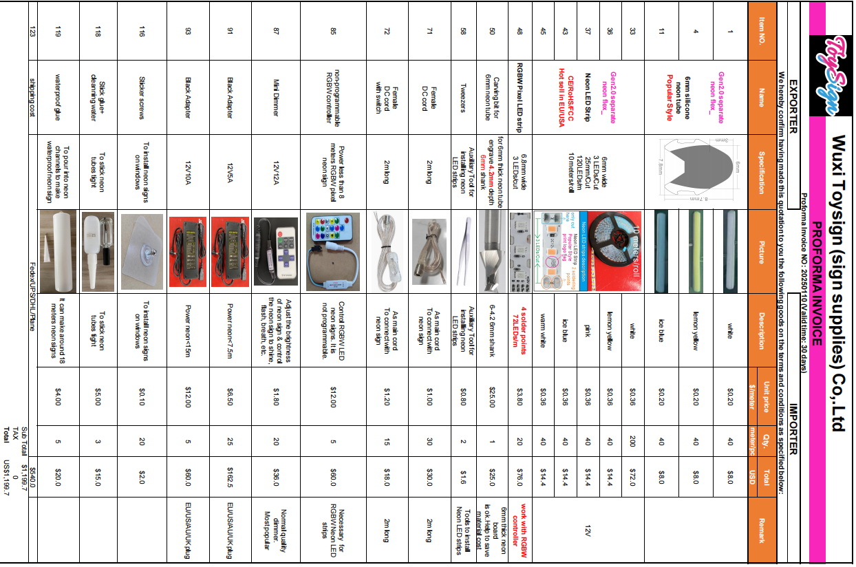 Tools and materials