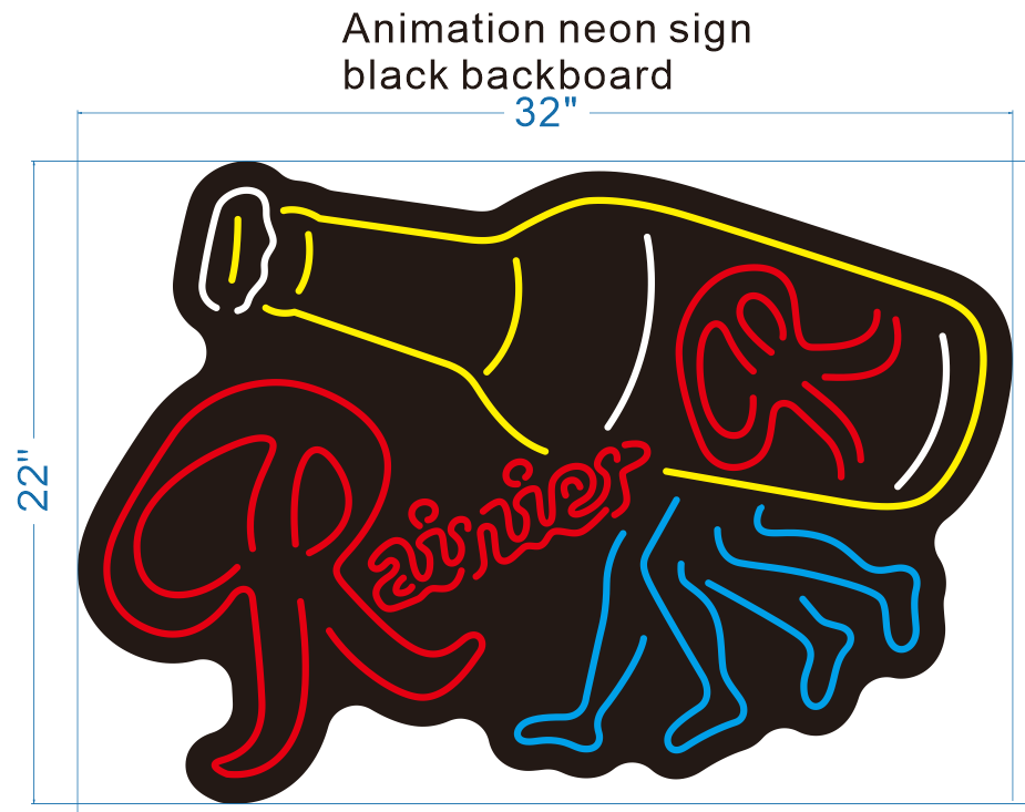 Animation neon sign