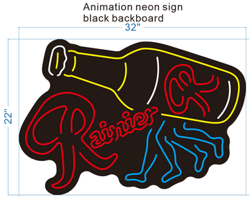 Animation neon sign
