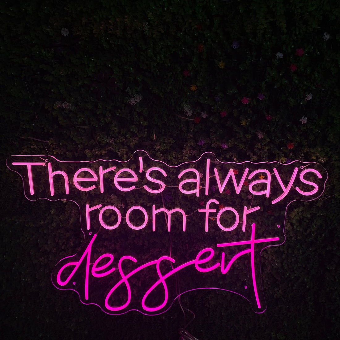 There's Always Room for Dessert Neon Sign Custom Neon Sign Bakery Sign Baking Bread Shop Decor Led Light Cafe Dessert Decor Welcome Sign Open Neon Sign