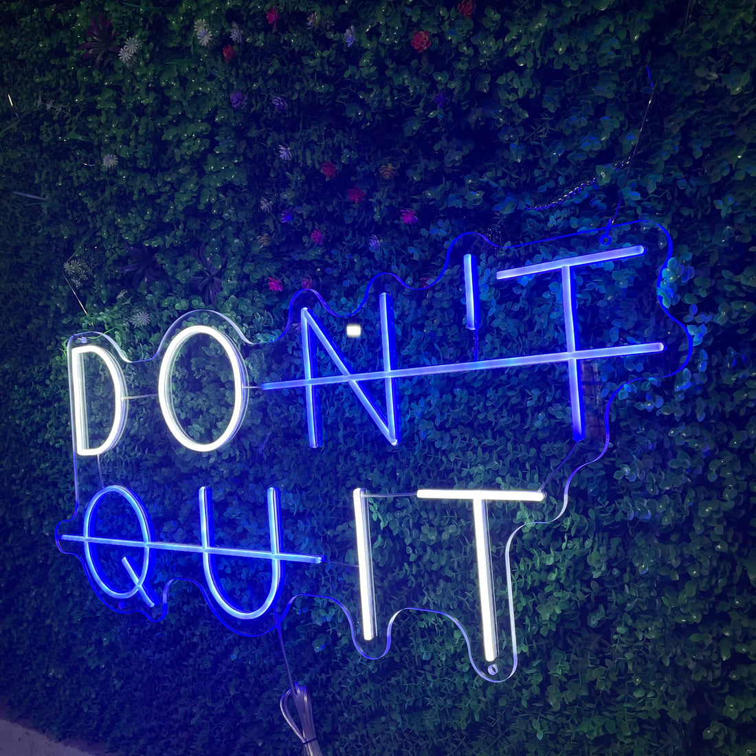 Don't Quit Neon Sign DO IT LED Neon Lights Party Decorations,Dont Quit Neon Light for Gym Room, Man Cave, Gamer Room Decor