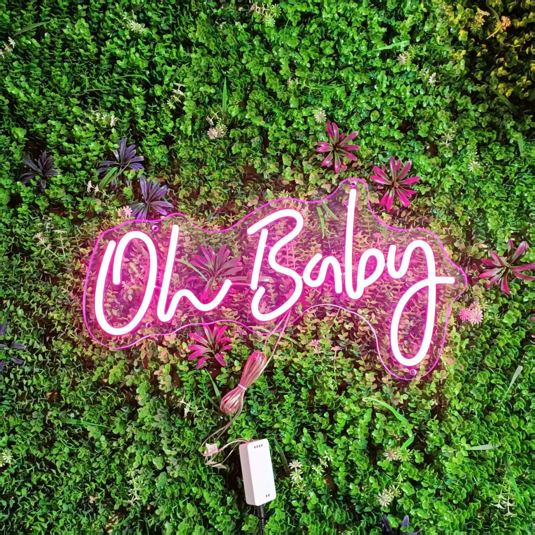 Oh Baby Neon Sign Custom Wall Light, Led Sign Personalized Gifts for Her, Neon Light Baby Shower Wall Decor, Led Light Baby Gifts