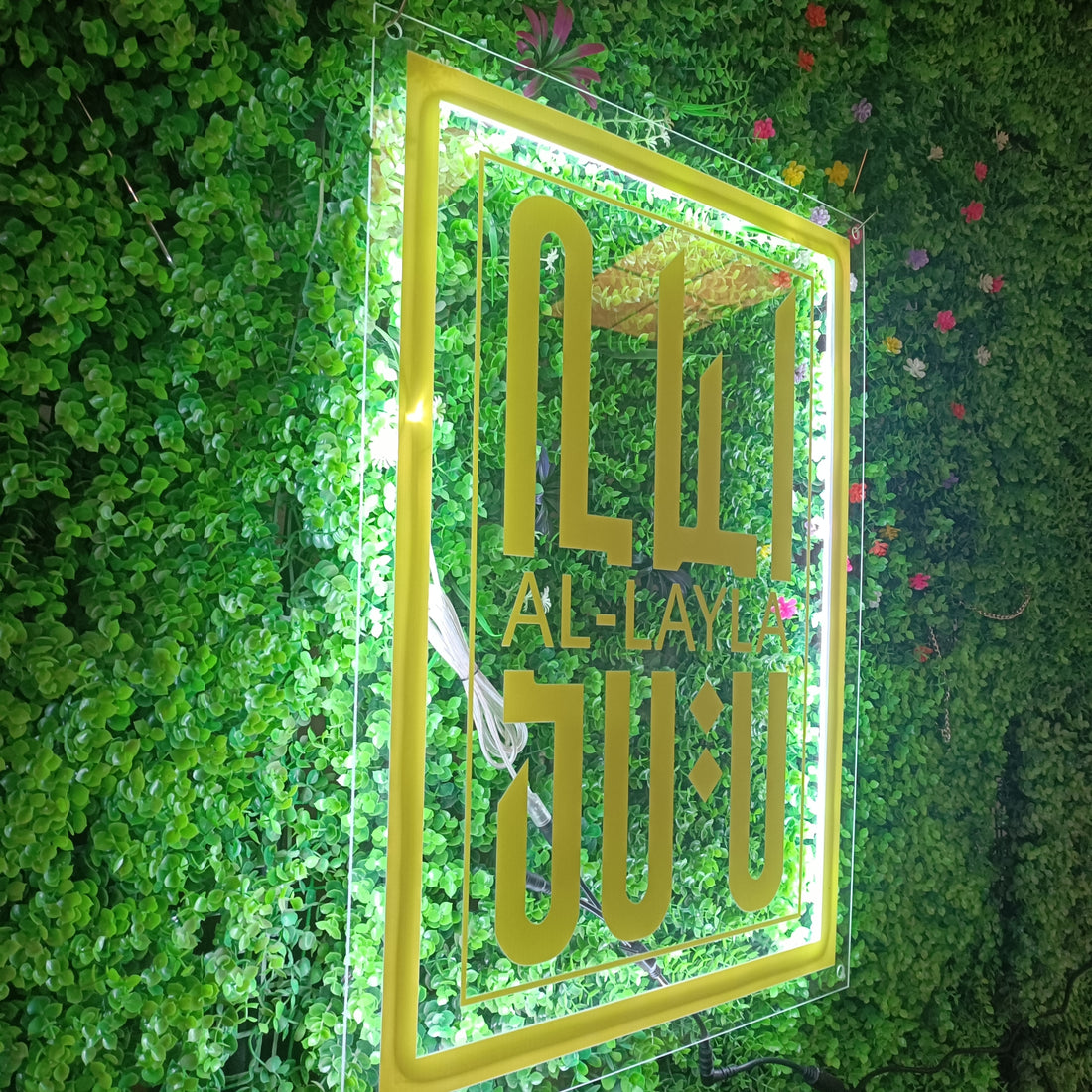 Custom Acrylic Sign Personalise Signboard Business Neon LED Circle Backlight Name Logo Decor Office Door Sign Wall Decor Signs