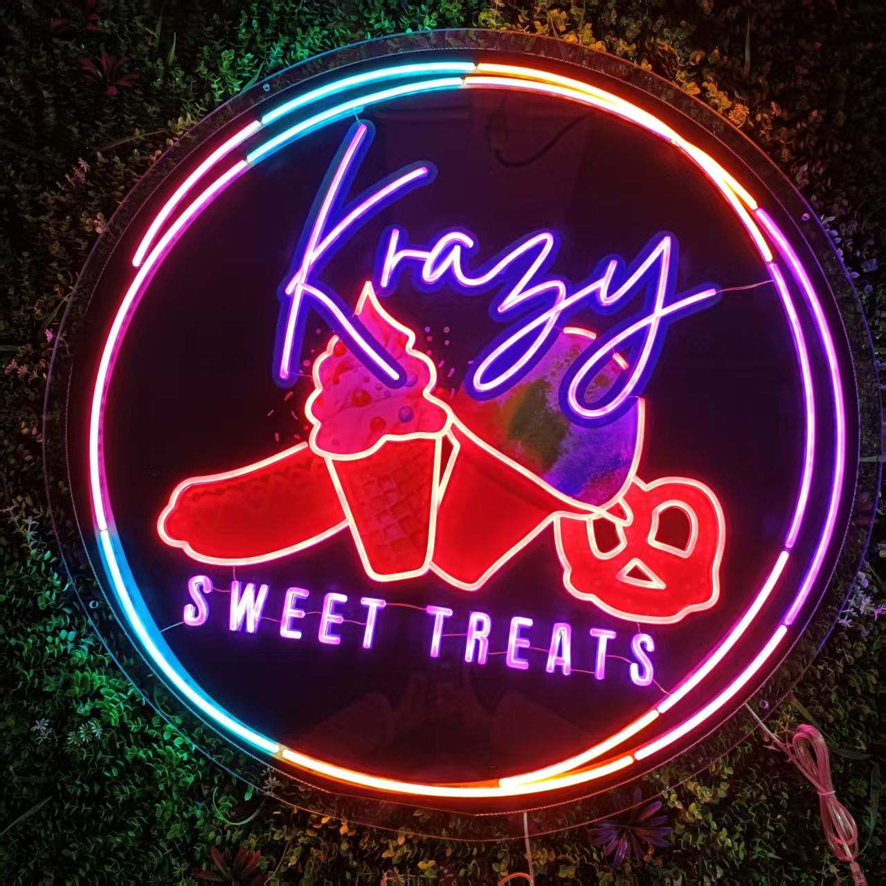 Custom RGBW Neon Sign – Color-Changing LED Business Logo Light for Shops, Bars, Salons & Events