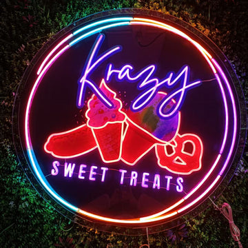 Custom RGBW Neon Sign – Color-Changing LED Business Logo Light for Shops, Bars, Salons & Events