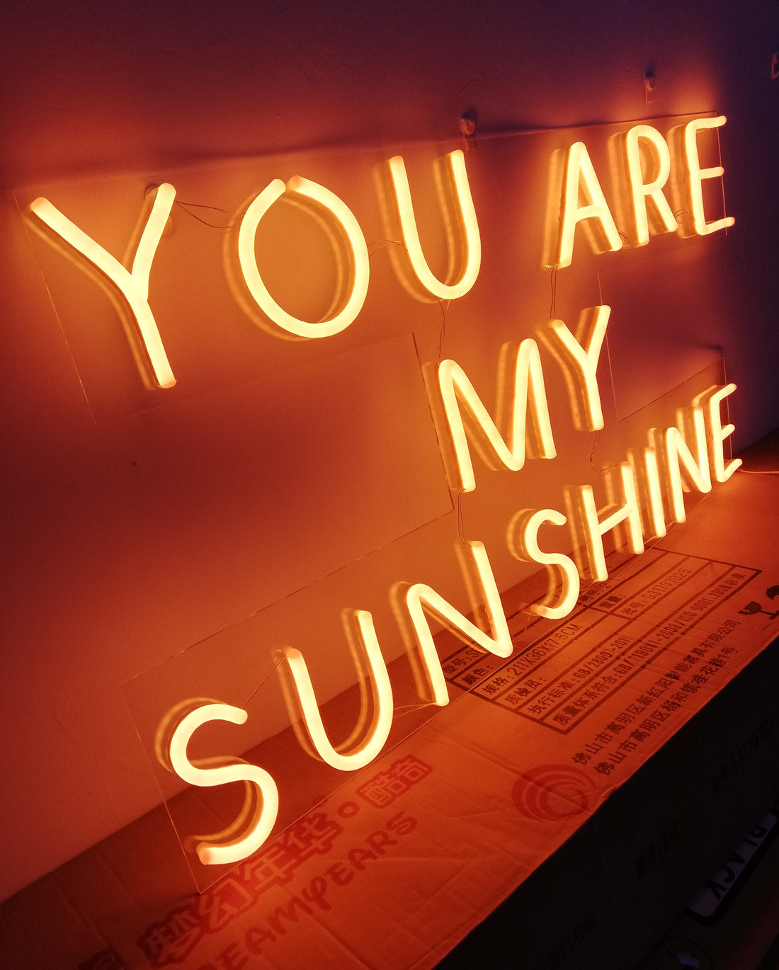 custom neon sign, Orange  LED Neon Sign with Sweet Message, Ideal for Home Decor, Valentine's Gifts, and Bedroom Ambiance