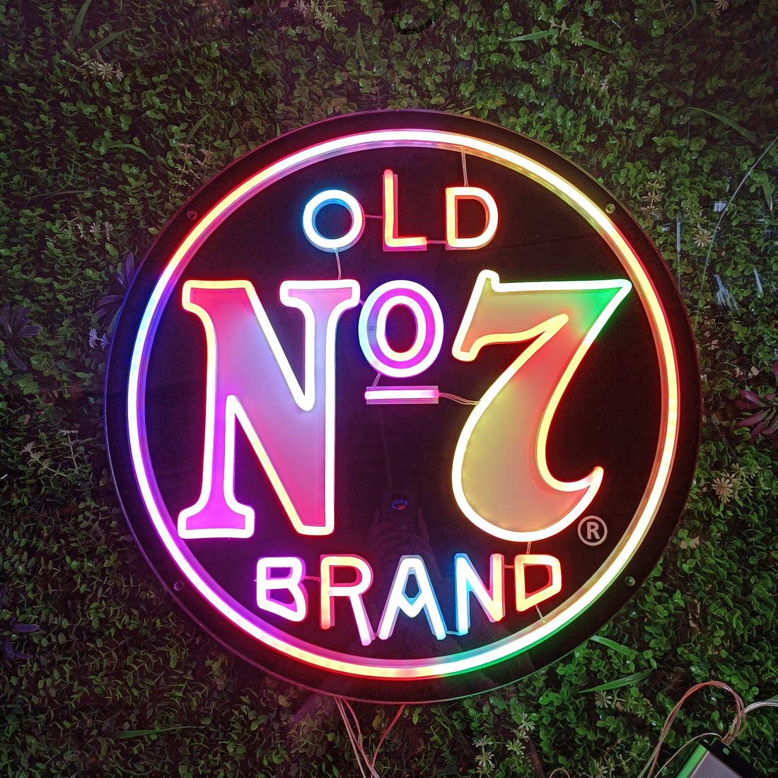 Custom Neon Sign,Multicolored Circular Neon Light, Ideal for Brand - themed Stores, Showrooms and Modern decorations
