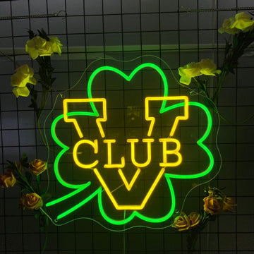 Custom neon light,Vibrant Green and Yellow LED Neon Sign,Wall Decoration, Ideal for Club Storefronts,Nightclub Openings
