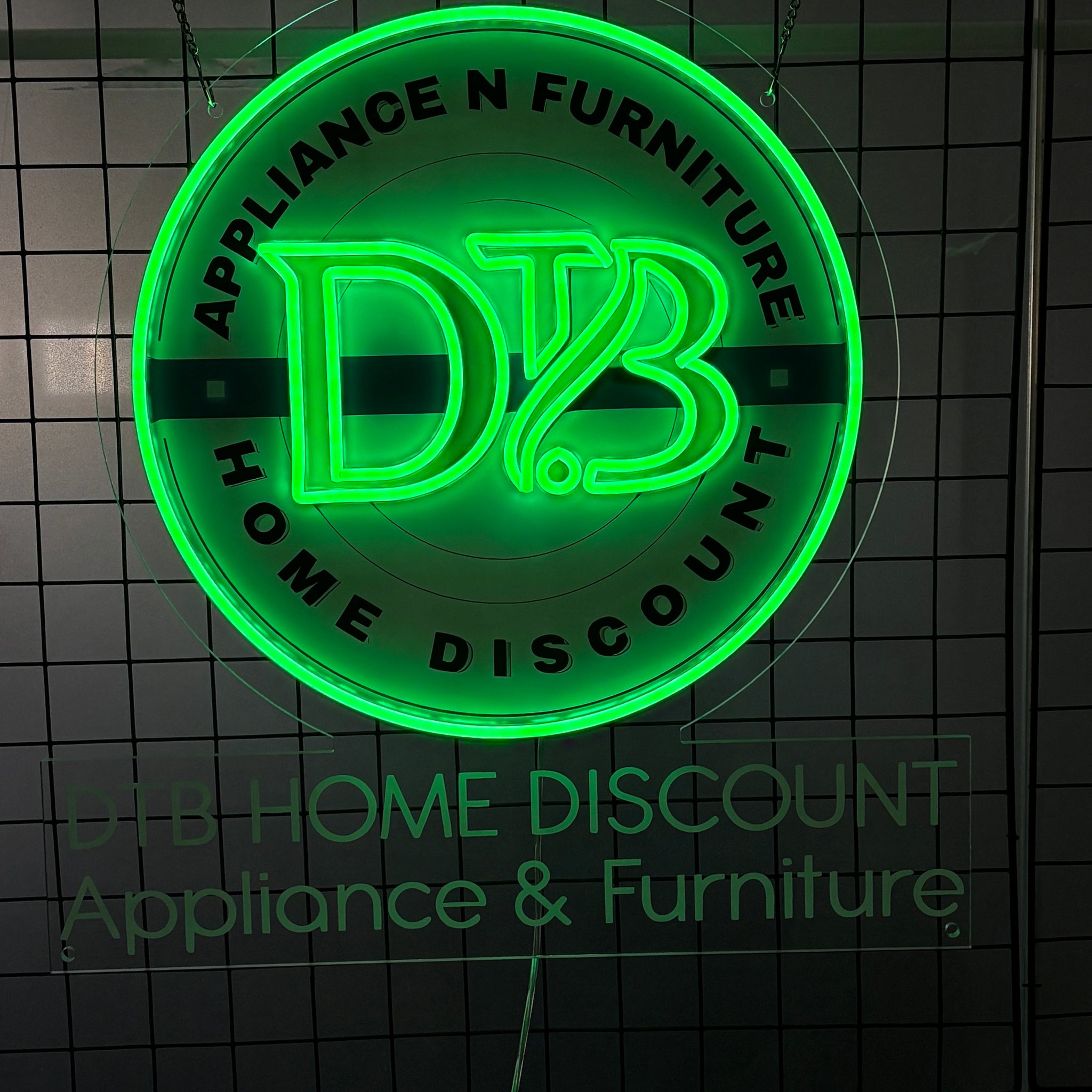 vibrant green neon sign,Neon Lights for Home Decoration,Storefront Decorations for Appliance and Furniture Stores