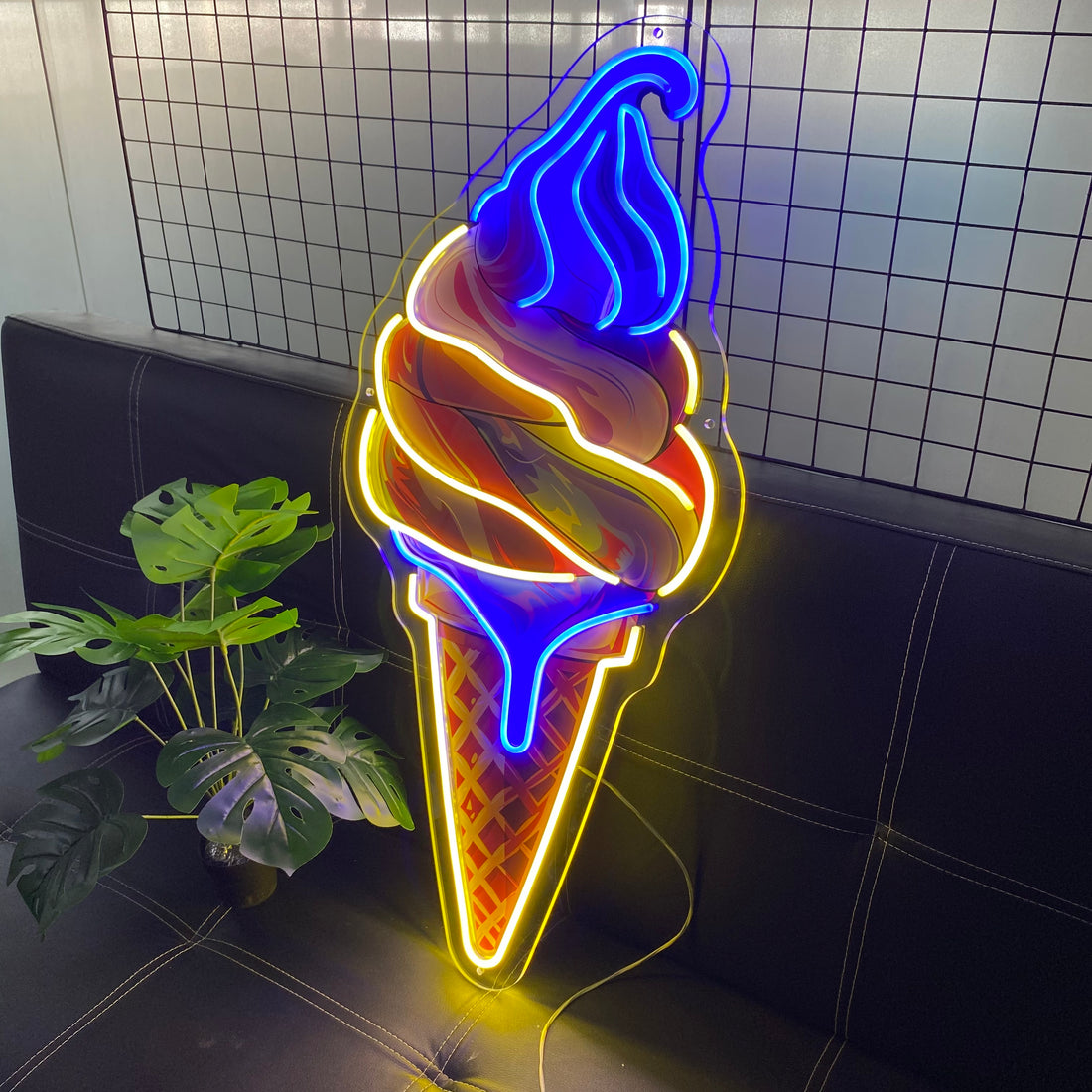 Ice Cream Neon Sign Ice Cream Shop Decor Restaurant Wall Light Gift for Ice Cream Lover Summer Decor