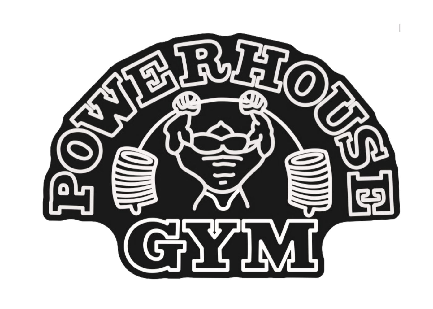 Deposit: RGB neon sign , size 50*34 inches, power house gym