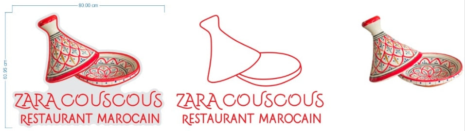 ZARACOUSCOUS RESTAURANT MAROCAIN Neon Sign