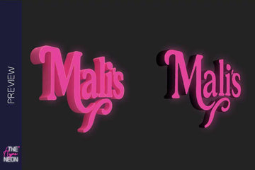 frontlit channel letters "Mali's"
