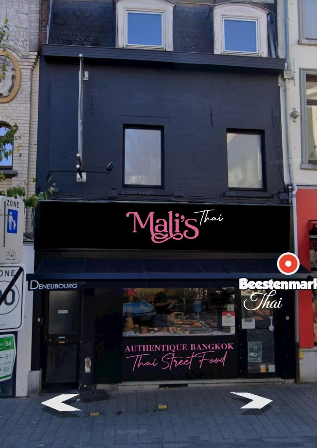 frontlit channel letters "Mali's"
