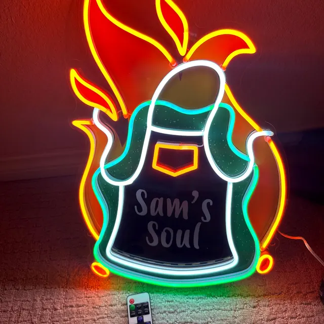 Custom UV Printed Neon Sign Business Logo Sign Home Wall Art Neon Light UV Acrylic Sign