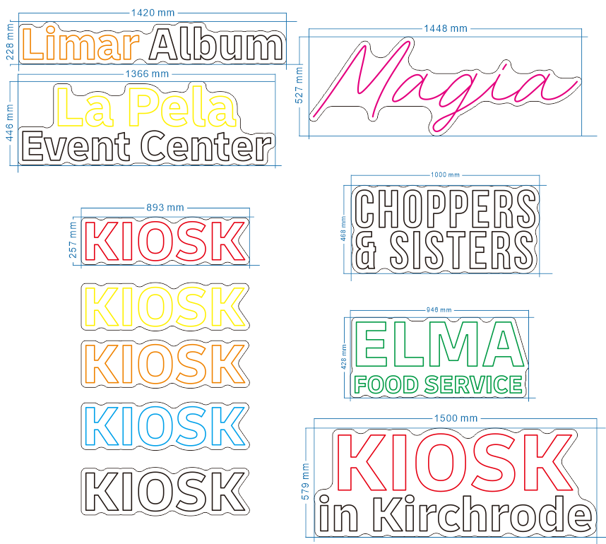 neon signs to Germany like the sketches