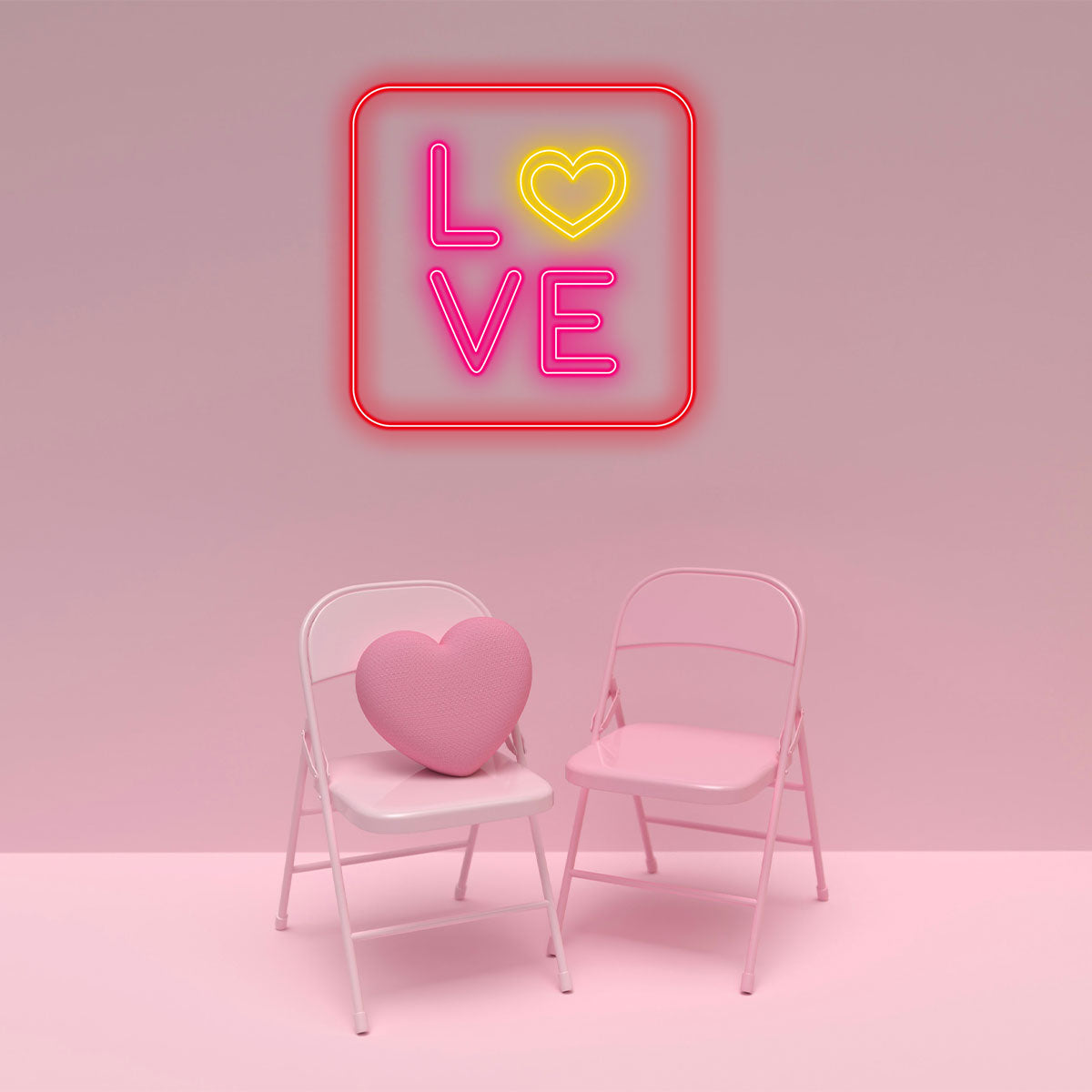 Romantic Neon Sign LED Wall Light, Love LED Neon Wall Art for Bedroom,Gift for Her,Neon Light for Valentine’s Day, Wedding