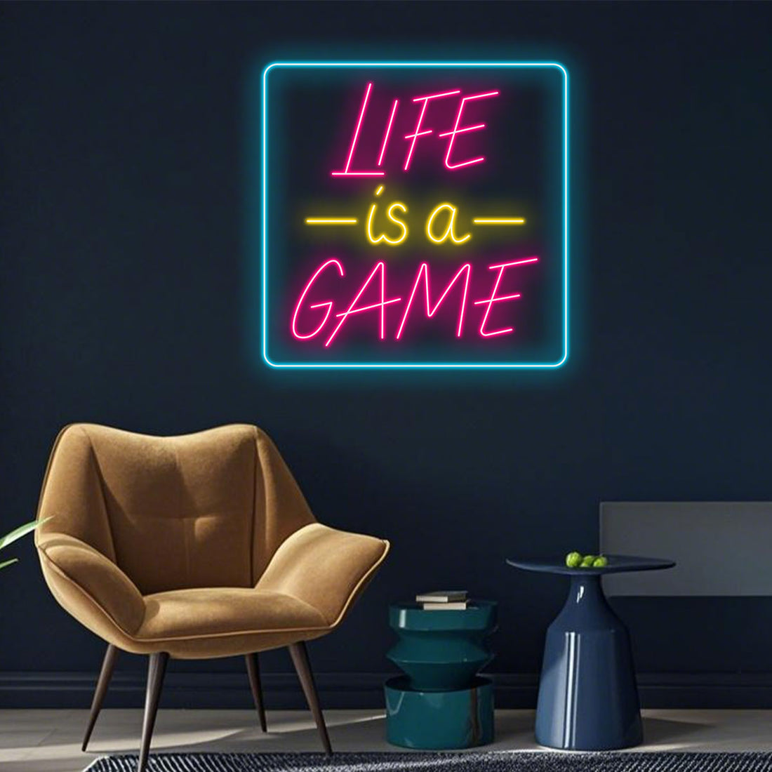 LED Neon Sign,Custom Colorful Wall Light for Bedroom, Gaming Room, Bar, Home Decor,Aesthetic Pink Yellow Blue Neon Quote Light, Personalized Gift Idea