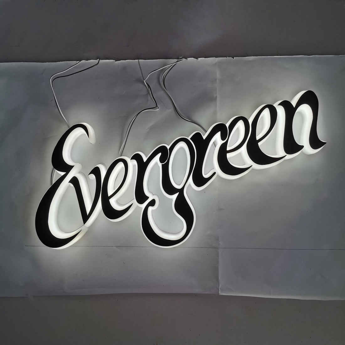 Custom Storefront Sign Acrylic Illuminate Signage Side Full Lit Letters LED Lighting Logo Outdoor Indoor Use